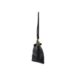 Bottega Veneta Bag Black Leather Intrecciato